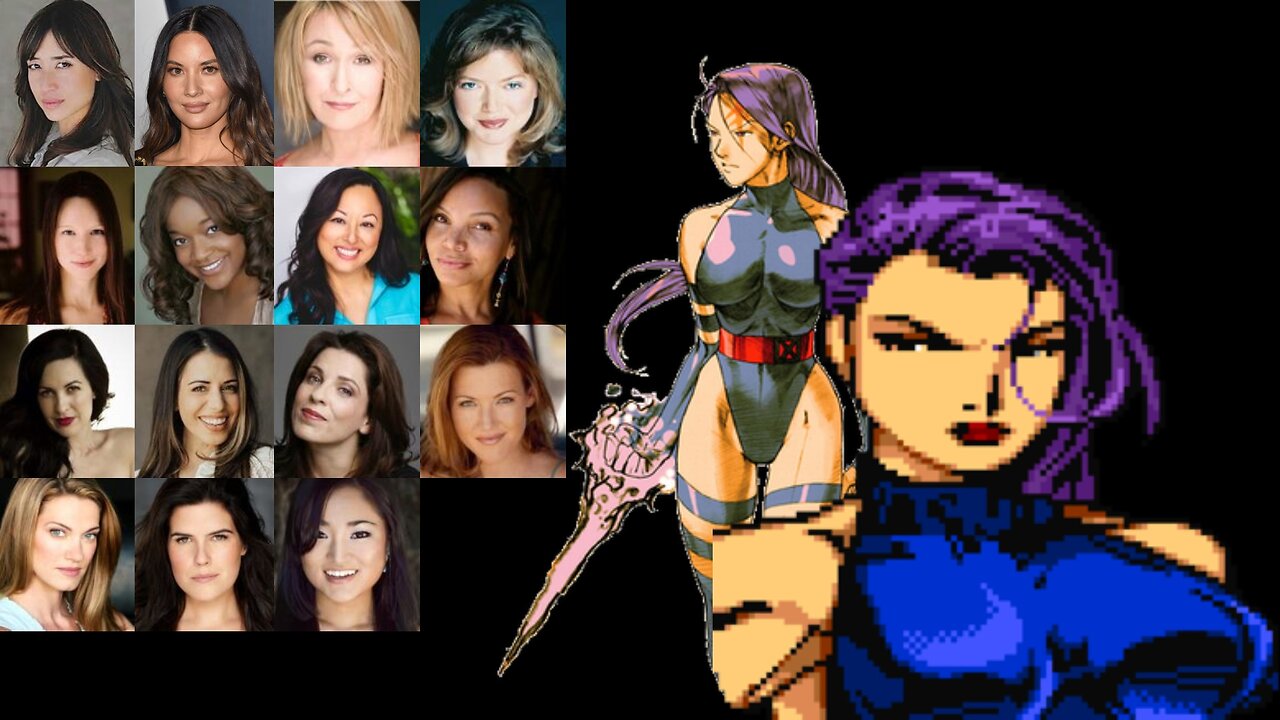 Animated Voice Comparison- Psylocke (X-Men)