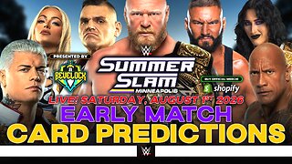 WWE SummerSlam 2026 Saturday - Match Card Predictions [v2]