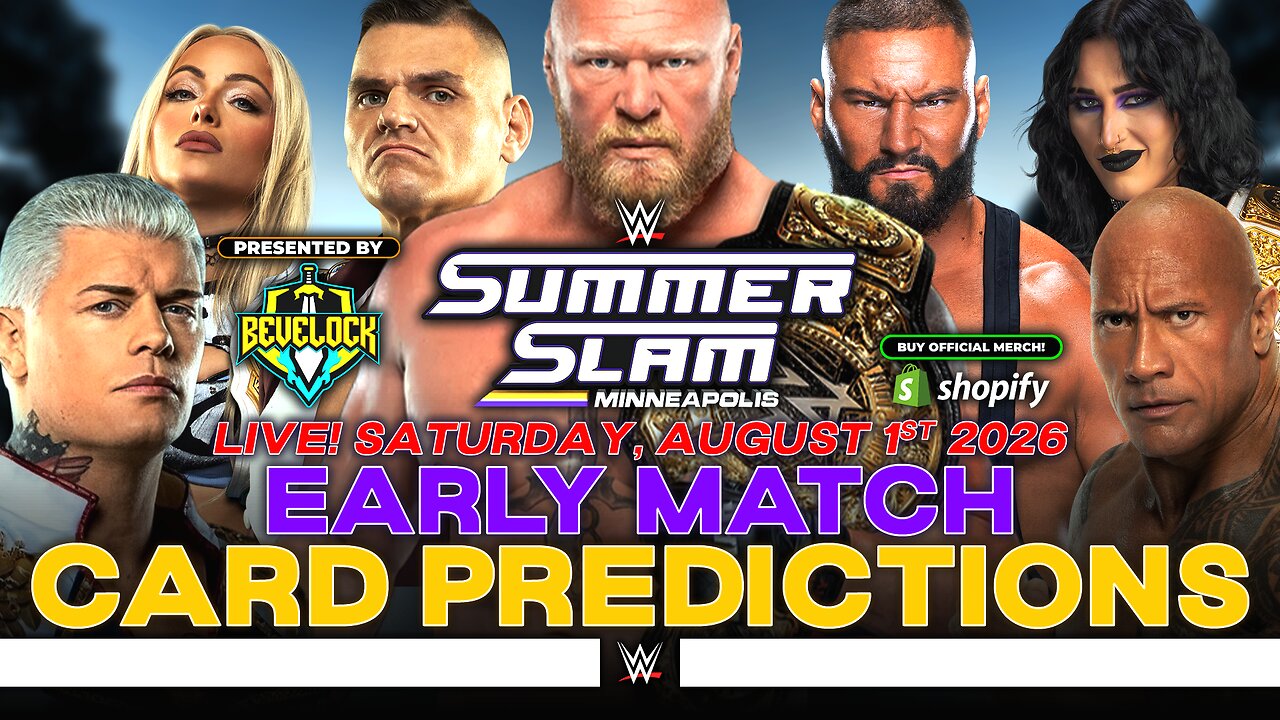 WWE SummerSlam 2026 Saturday - Match Card Predictions [v2]