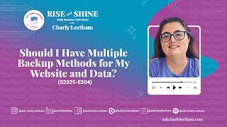 Should I Have Multiple Backup Methods for My Website and Data? (2025/504)