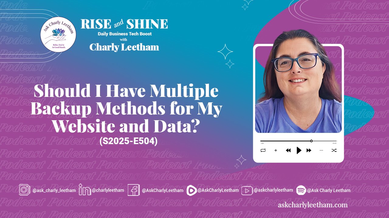 Should I Have Multiple Backup Methods for My Website and Data? (2025/504)