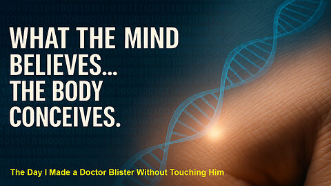 How I Shocked a Room Full of Doctors with One Thought...The code of Life explained