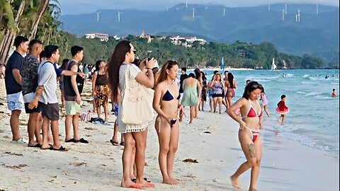 Look! This is Boracay White Beach on Sept 3 2025 5:28pm Walk Weather is not Bad