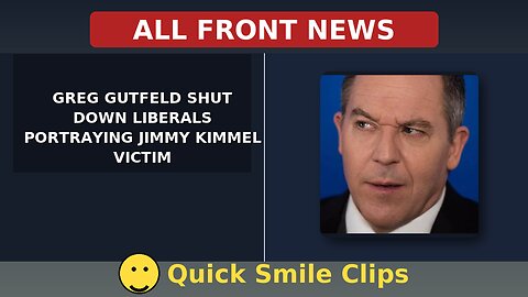 Gutfeld just shut down liberals portraying Jimmy Kimmel as the victim