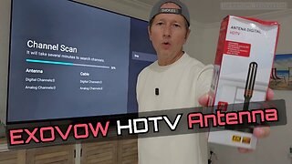 EXOVOW HDTV TV Antenna Indoor — Full Unboxing, Setup & Live Channel Scan Review
