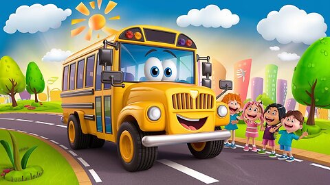wheels on the bus| Nursery rhymes|Poems|Animation cartoon|kids songs|kids|entertainment