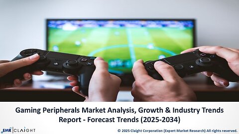 Gaming Peripherals Market Outlook: Size, Share & CAGR Forecast 2034