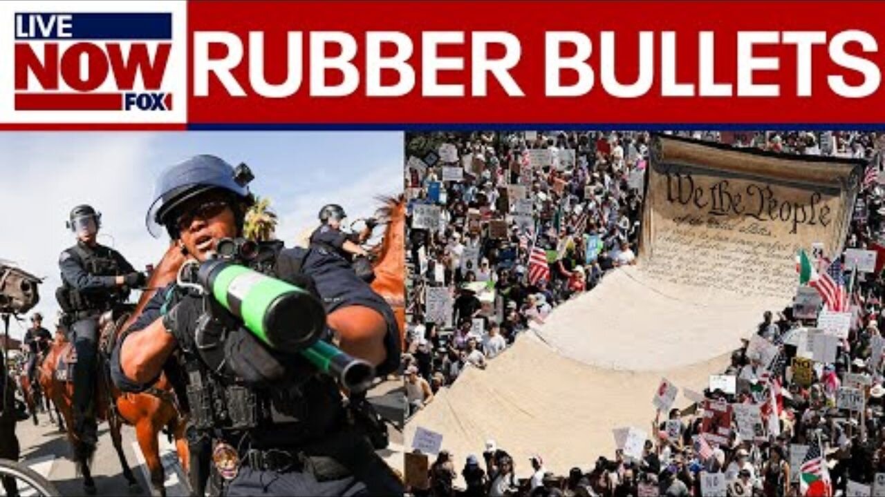 Los Angeles authorities use less lethal weapons against protesters