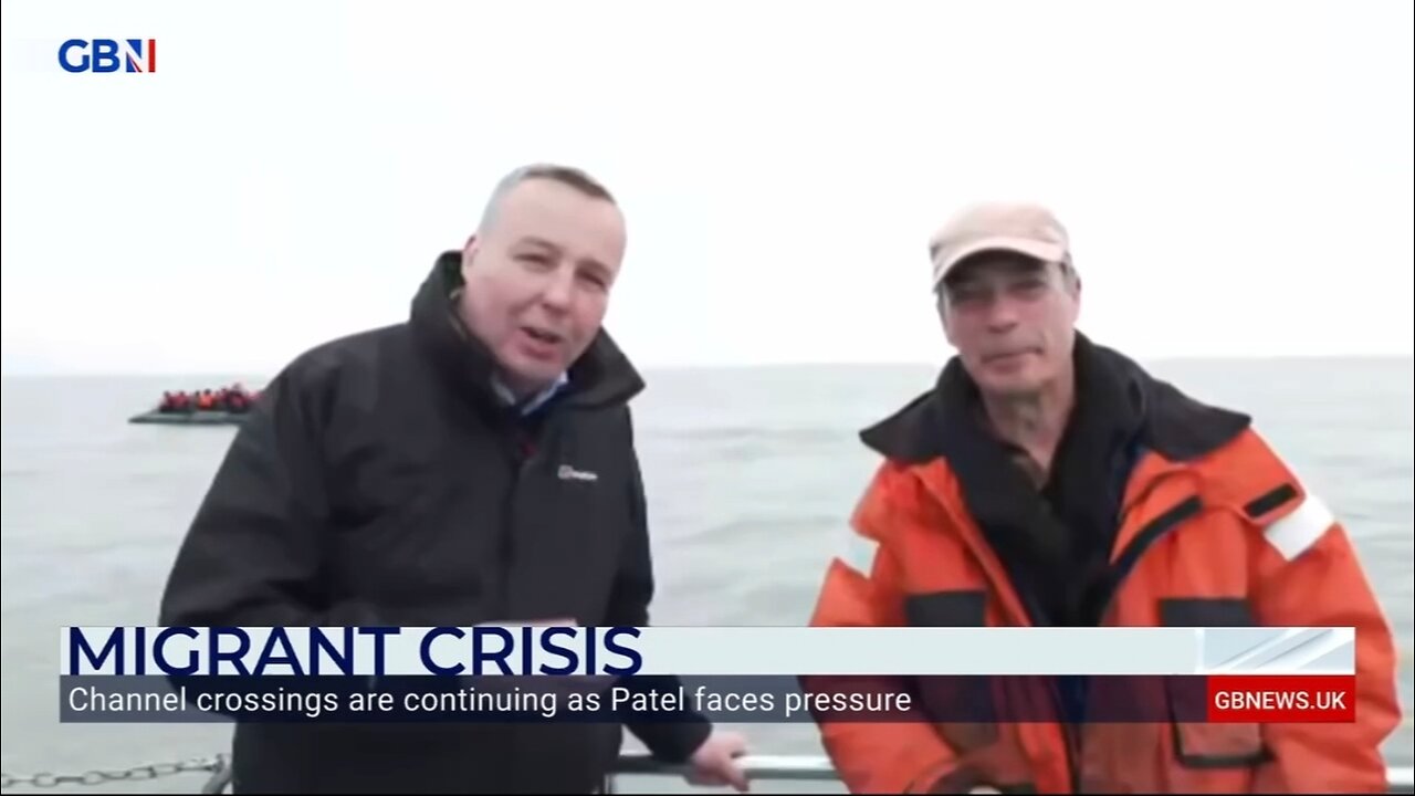 Once again today, many hundreds will cross the English Channel._Nigel Farage and GB News Home Aff.