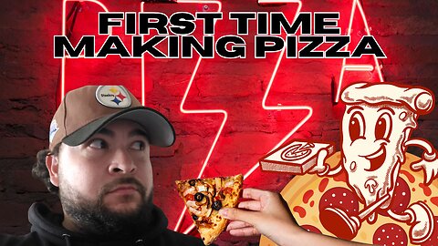 Its my first time 👀 .. making pizza 🍕