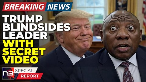 🚨BREAKING: Trump Just Blindsided African Leader With SECRET VIDEO! Room Went DEAD SILENT!