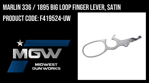 Marlin 336 / 1895 Big Loop Finger Lever, Satin - F419524-UW