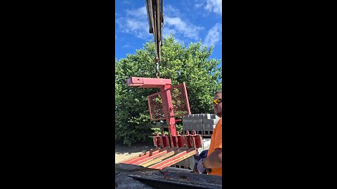 Hard at it delivering block