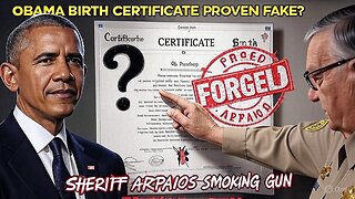 🚨 BIRTH CERTIFICATE FRAUD: Sheriff Arpaio Reveals OBAMA ELIGIBILITY PROOF! #DeepState