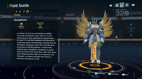 seraphimon all digivolution/de-digivolution/profile Digimon Story Time Stranger