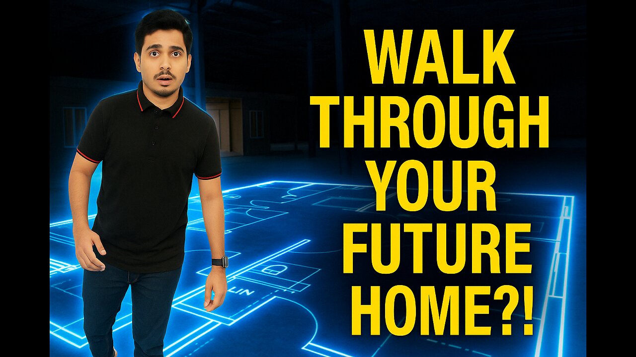 🏡 Walk Through Your Home Before It's Built?! Life Size Floor Plans Are the Future! 🔥