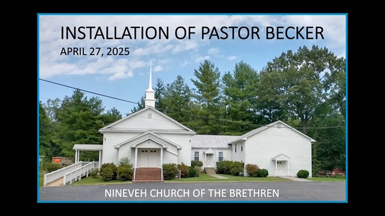 Installation of Pastor Becker