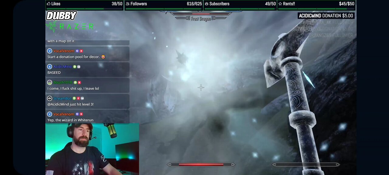 Skyrim Nord Vs Frost Dragon | Short Clip