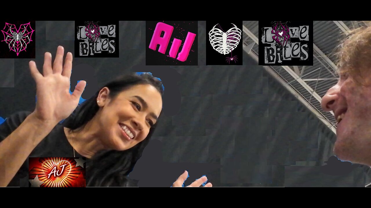 Chris Horror Meets AJ LEE AGAIN!!!!🥰😍🕷🕸💜🖤💜