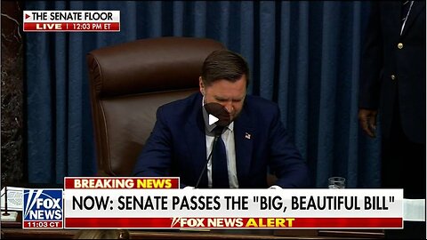 BREAKING: Trump’s Big Beautiful Bill Officially PASSED In Senate! JD Vance Broke The Tie!