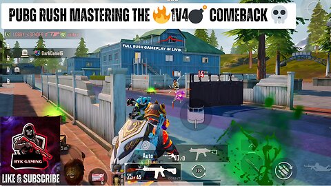 🔥1v4💣 BRING IT ON! Rushing Like a Psycho in PUBG! 💀 | Rush GamePlay | Livik Aftermath