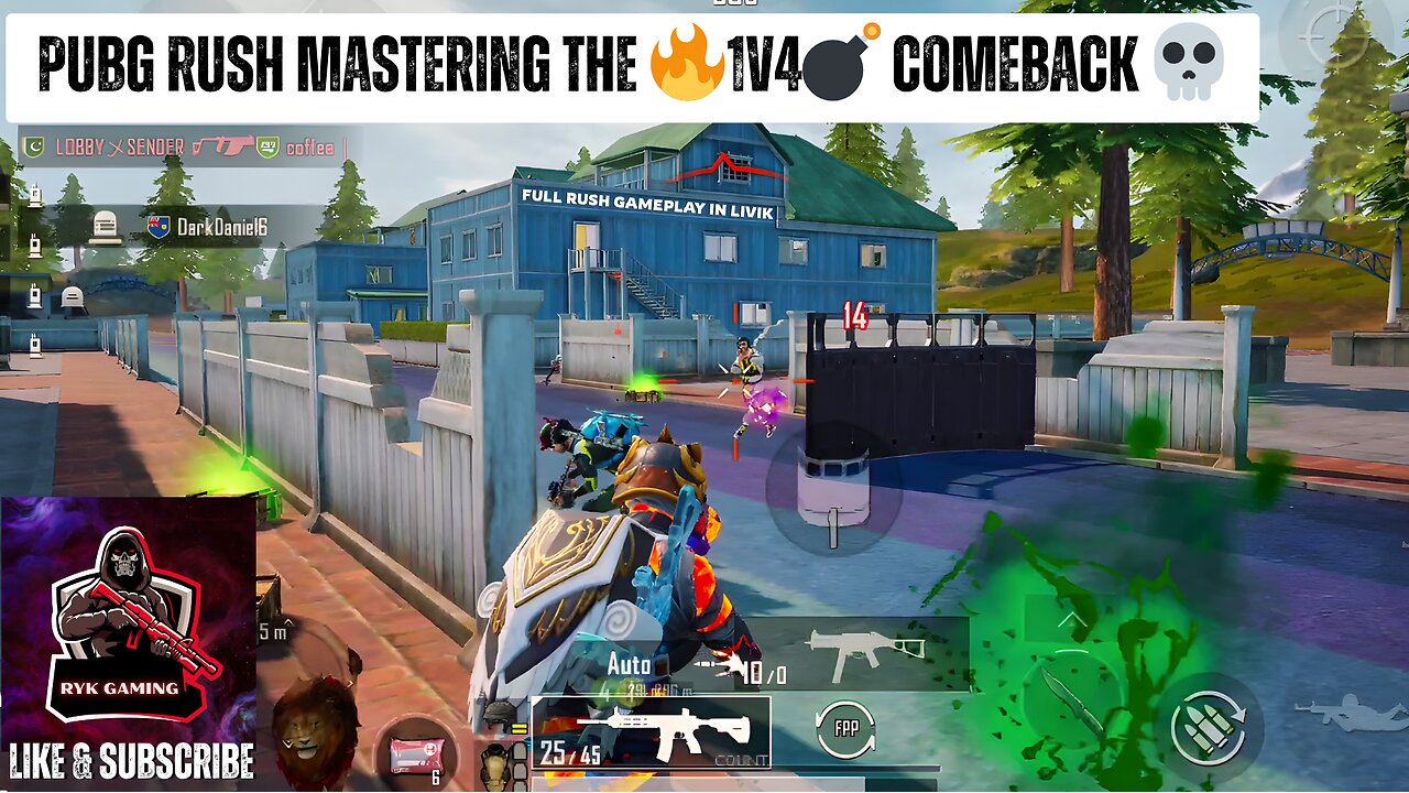 🔥1v4💣 BRING IT ON! Rushing Like a Psycho in PUBG! 💀 | Rush GamePlay | Livik Aftermath