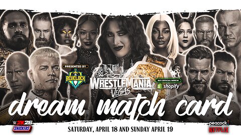 WWE WrestleMania 42 - Dream Match Card [v6]