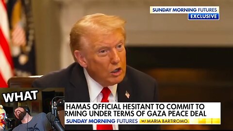 "Mr. President, when will Hamas disarm?"