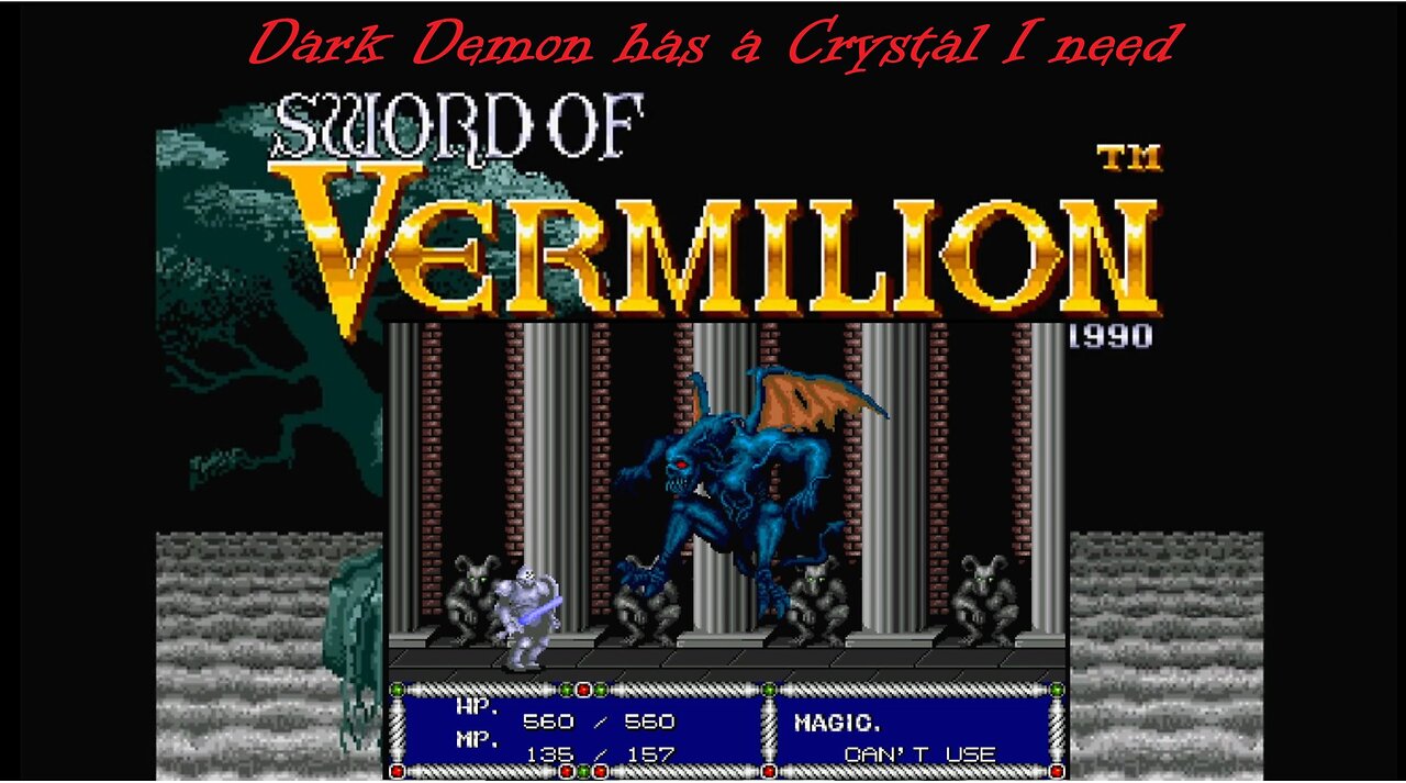 Sword of Vermilion - A Dark Demon and A White Crystal