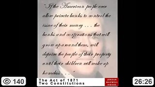 The Act of 1871 - Two Constitutions