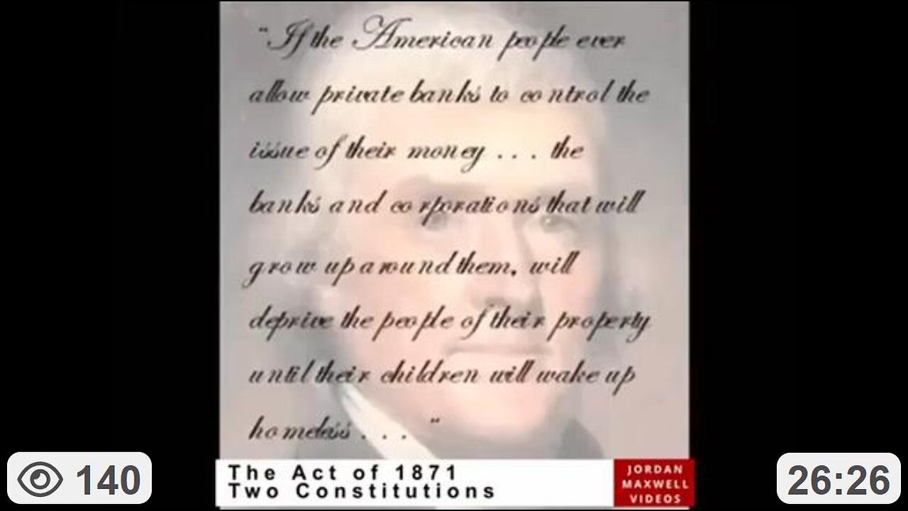 The Act of 1871 - Two Constitutions