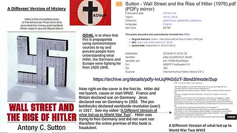 "Unveiling the Truth: Debunking Fraudulent Claims in Anthony Sutton's Wall Street & Hitler's Rise"