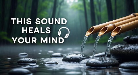 Experience Deep Relaxation 🌿 | Bamboo Water Sound + Birdsong + Meditation Music #relaxing