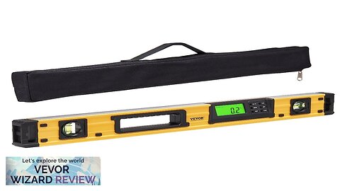 VEVOR Magnetic Torpedo Level 600mm LED Backlit Screen Mechanical Bubble Vials Ruler Review