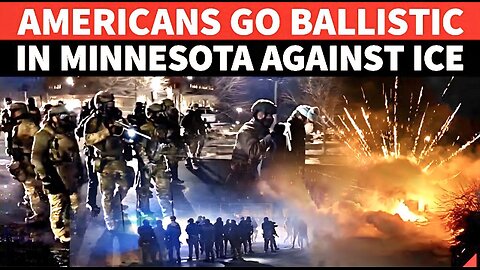 Minneapolis 'War Zone': ICE Fortifies Federal Building As Fireworks Fly | 'Grab Guns,Kill Their A**'