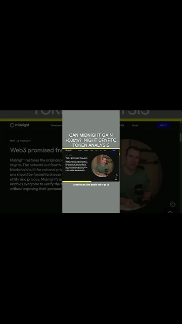 Can Midnight Gain +500%? 🤩 NIGHT Crypto Token Analysis
