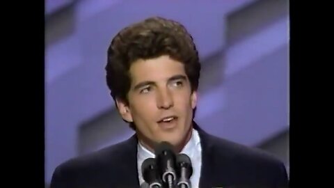 John F Kennedy Jr Speech on July 19th, 1988 Democratic National Convention
