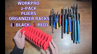 WORKPRO 2 Pack 20 Slot Pliers Organizer Rack, Simple, Works