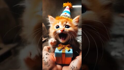 Kitten's birthday gift