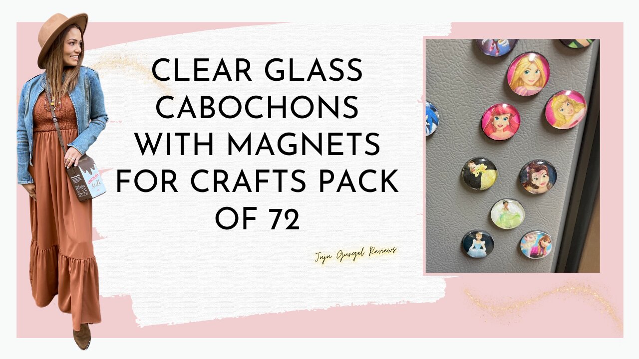 Clear Glass cabochons with magnets for crafts pack of 72 review