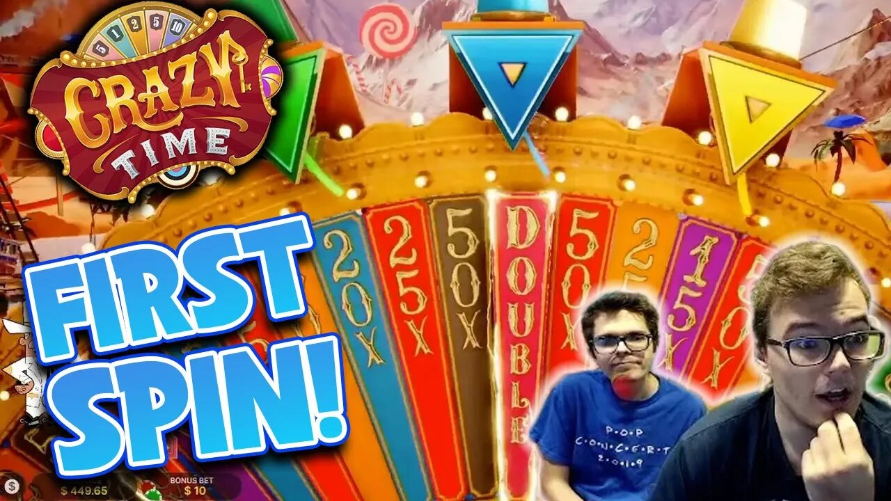 CRAZY TIME BONUS ON THE FIRST SPIN!