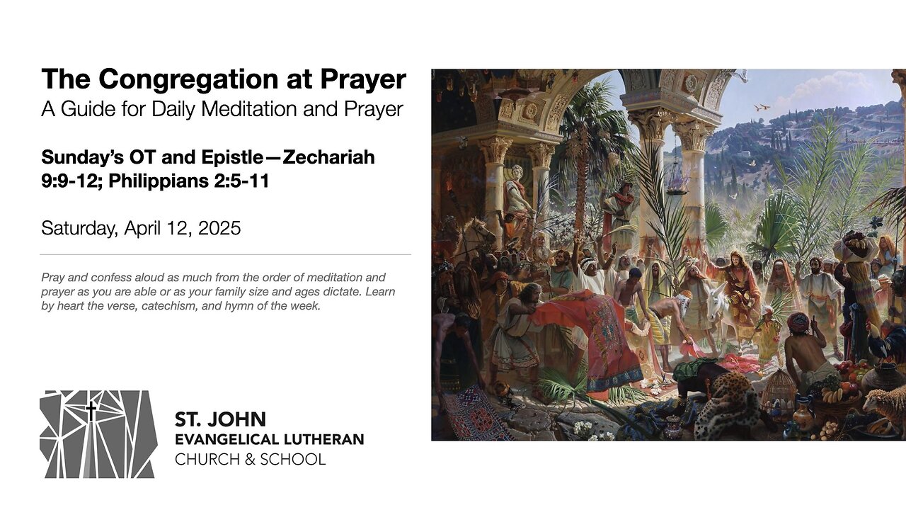 Sunday’s OT and Epistle—Zechariah 9:9-12; Philippians 2:5-11