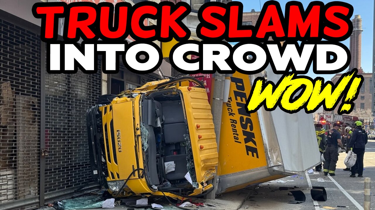 TRUCK CRASHES INTO CROWD in Boston – Multiple Injured! Massachusetts. Live.