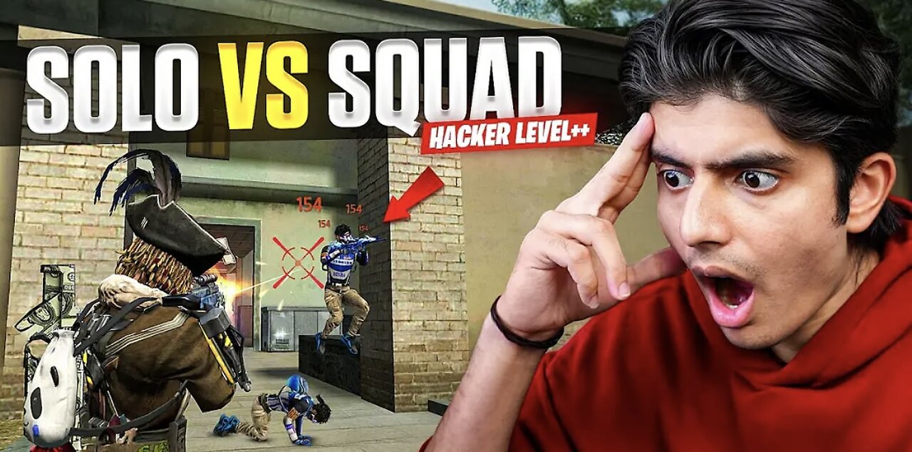 HACKER LEVEL! SOLO VS SQUAD GAMEPLAY | GARENA FREE FIRE