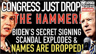 Congress Just Dropped the Hammer! Biden’s Secret Signing Scandal