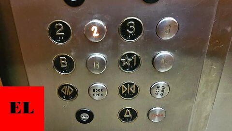 RARE Dover Modded Hydraulic Elevator w OLD Vandal Resistant Buttons! - UGA Gilbert Hall (Athens, GA)