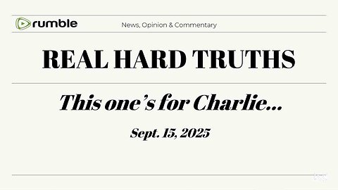 LIVE - This One's For Charlie... - 9/15/25