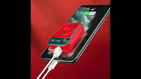 10000mAh Mini Retro Portable Power Bank, with PD 18W & QC 3.0 Fast Charging
