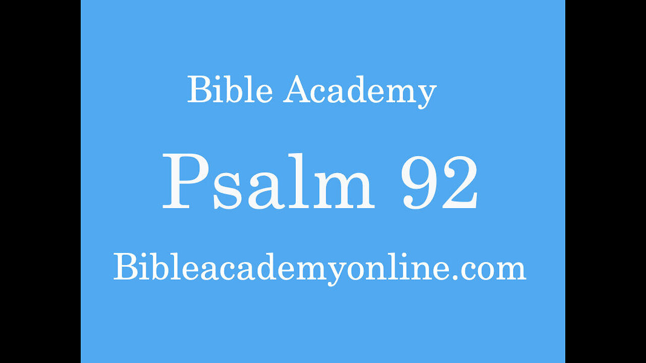 Psalm 92
