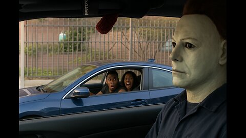 Michael Myers Terrifies Drivers in Hilarious Halloween Drive-By Prank